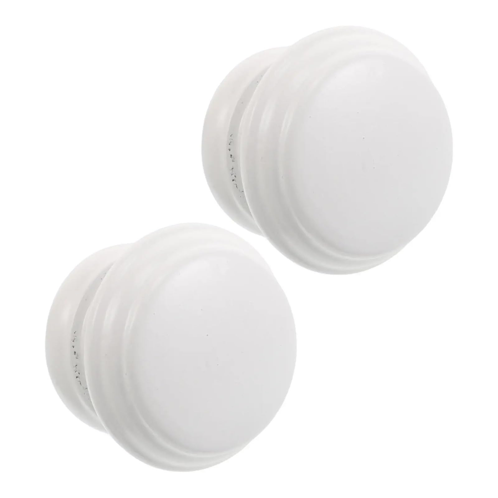 Lot de 6 embouts à vis pour tringle à rideaux en bois - Finition lisse - Extrémités décoratives pour rideaux lourds - Pour tringles à rideaux