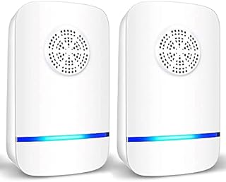 EcoMyLife Ultrasonic Pest Repeller 2 Pack, Insect Control, Spider Repellent, Plug in Indoor Mouse Deterrent, Anti Moths, Ants, Bed Bugs, Fleas, Cockroaches, Flies, Spider, Wasp