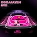 Aosom 12V Toddler Bumper Car with Remote Control, 360° Rotation Kids Electric Ride-On Toy, Twins Motor, Colorful LED Lights, 3 Songs, for Boys and Girls, Pink