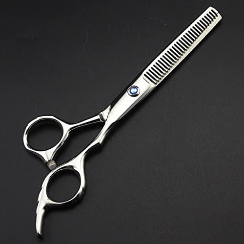 Miniatura 3 de Tijeras de corte de pelo, Profesional Japón 440c 6 pulgadas doble adelgazamiento tijeras de pelo maquillaje corte de pelo tijeras calientes barbería