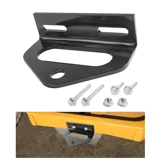 SCUARI Zero Turn Mower Hitch,Car Accessories Lawn Mower Hitch,Heavy Duty Universal Zero Turn Hitch Kit with Bolts,Fit for 2.4"-5" Hole Center,Compatible with Many Models Lawn Mower,Tractor (Black)