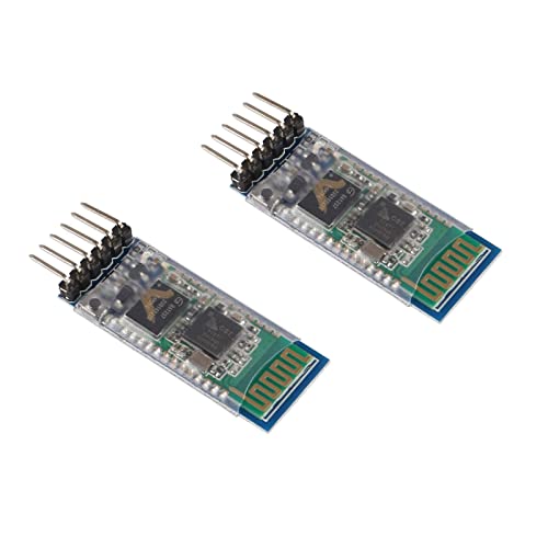 AEDIKO 4 unids HC-05 inalámbrico Bluetooth RF transceptor maestro esclavo módulo Bluetooth integrado 6 pines puerto serie inalámbrico módulo BT para Arduino