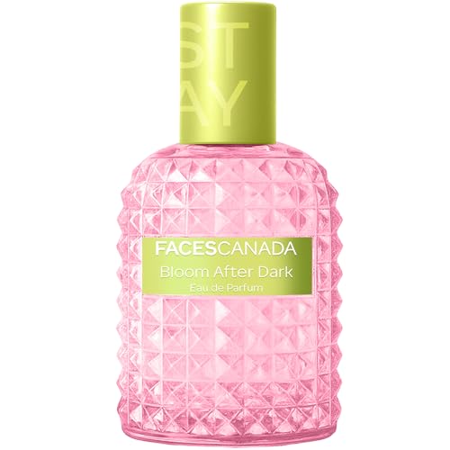 Image of FACES CANADA STAY Bloom After Dark Eau de Parfum Mini for Women, 20ml | Long-Lasting Fruity Floral Perfume with Blackcurrant, Jasmine & Cedar Wood | Elegant Night Scent | Gifts for Women | Premium Fragrance