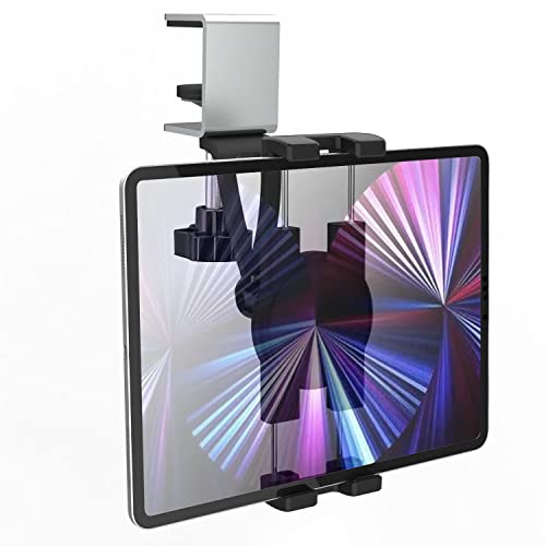 Oilcan Unterschrank Tablet Halterung Handyhalter, Küche Unterbau Tablet Halter mit Verstellbarer Metall Klemme, Küchenhalterung für iPad mini Air Pro, iPhone, Samsung Tab, Switch, Lenovo (4-12.9')