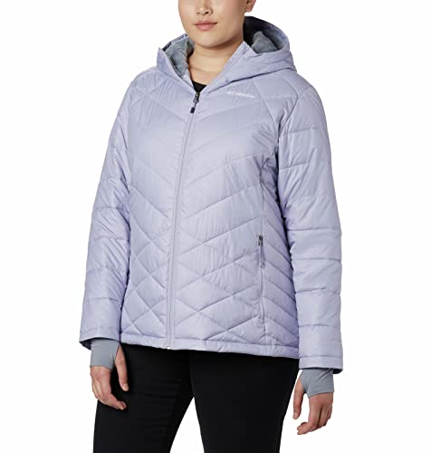 Image of Columbia Women's Omni-Heat Reflective Heavenly Hooded Hiking & Trekking Down Standard Length Jacket