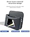 SportySizz Self-Adhesive Car Seat Side Pocket Organizer with Cable Port - Black PU Leather Storage Pouch for Phone & Keys, Fits Gaps, Console & Door (2 PCS)