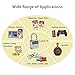 KENRONE Combination Lock, Metal Timer Lock,Timers,USB Rechargeable Time Timer Padlock with 1m Spring Rope,99 Hours Max Timing Self-Discipline Anti-Addiction Timed Padlock（Silver