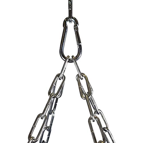 Image of SKMT snap Hook Lock, snap Hook for Rope, Stainless Steel Spring Snap Hook Carabiner (Silver), Outdoor Sports Carabiner snap Spring Clips Hook (6MM Pack of 4)