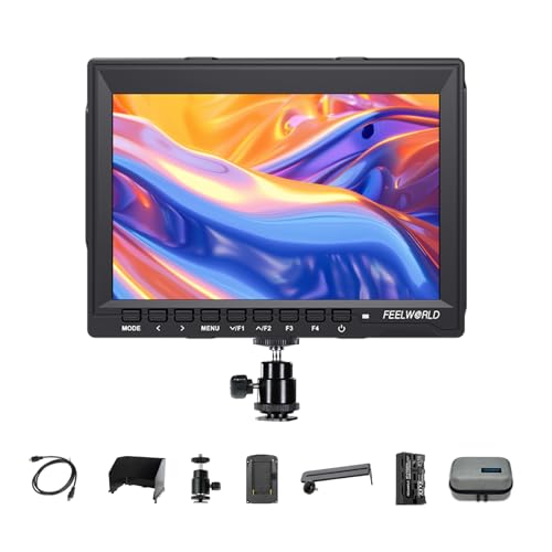 FEELWORLD FW759 7” Video Camera Monitor with F550 2200 mAh Battery Whit Bag HD Screen DSR Field Monitor by FEELWORLD - Used condition - US$74.64