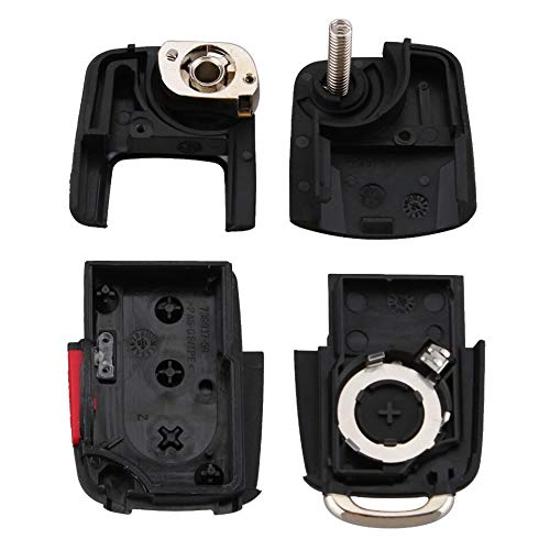 Chave Canivete Volkswagen VW Bora Gol Golf Voyage Polo Fox 3B + Panic Lamina e Emblema