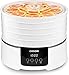 Produktbild COSORI Dörrautomat Dörrgerät für Lebensmittel Fleisch Früchte Gemüse, 35°-75°C, 48h-Timer, 450 Watt Obsttrockner, Rund Dörrgerät mit 5 Einlegefächer, Dehydrator Food, 50 Rezepte, BPA frei