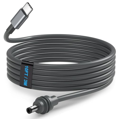 Starlink Mini Cable 10FT, Starlink Mini USB-C to DC Power Cable Waterproof 18AWG USB Type-C to DC Power Cord for Starlinkmini Accessories Compatible with 65W+PD 20V Protocol Power Supply/Source (3M)