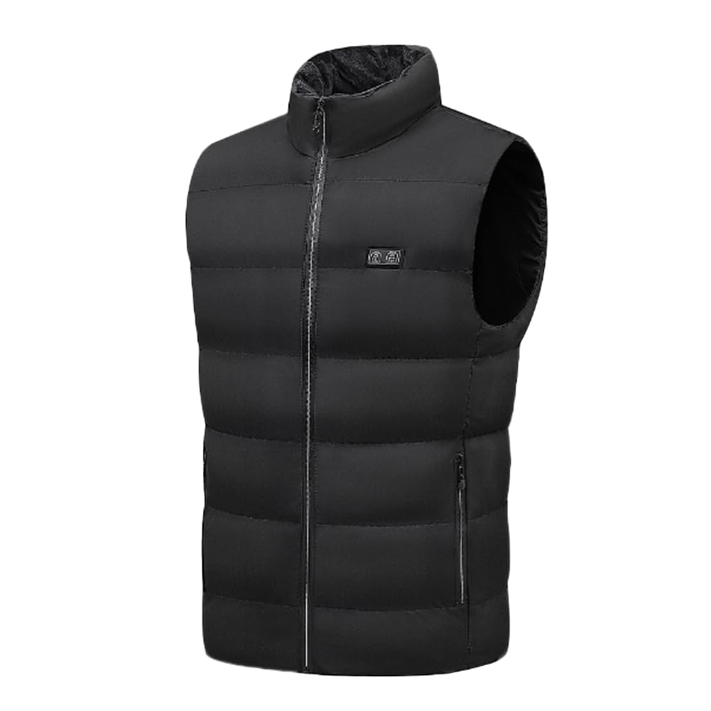 Olins Men's Black 15 Heating Zones Electric Warming Vest Heated Clothing S-5Xl(,6Xl)