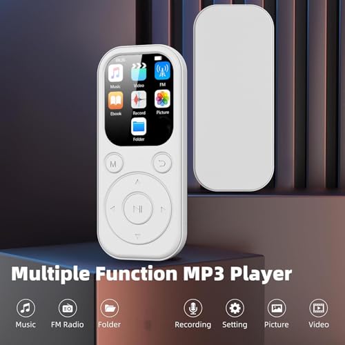 Odtwarzacz MP3 z Bluetooth 5.4, cyfrową baterią muzyczną, USB C