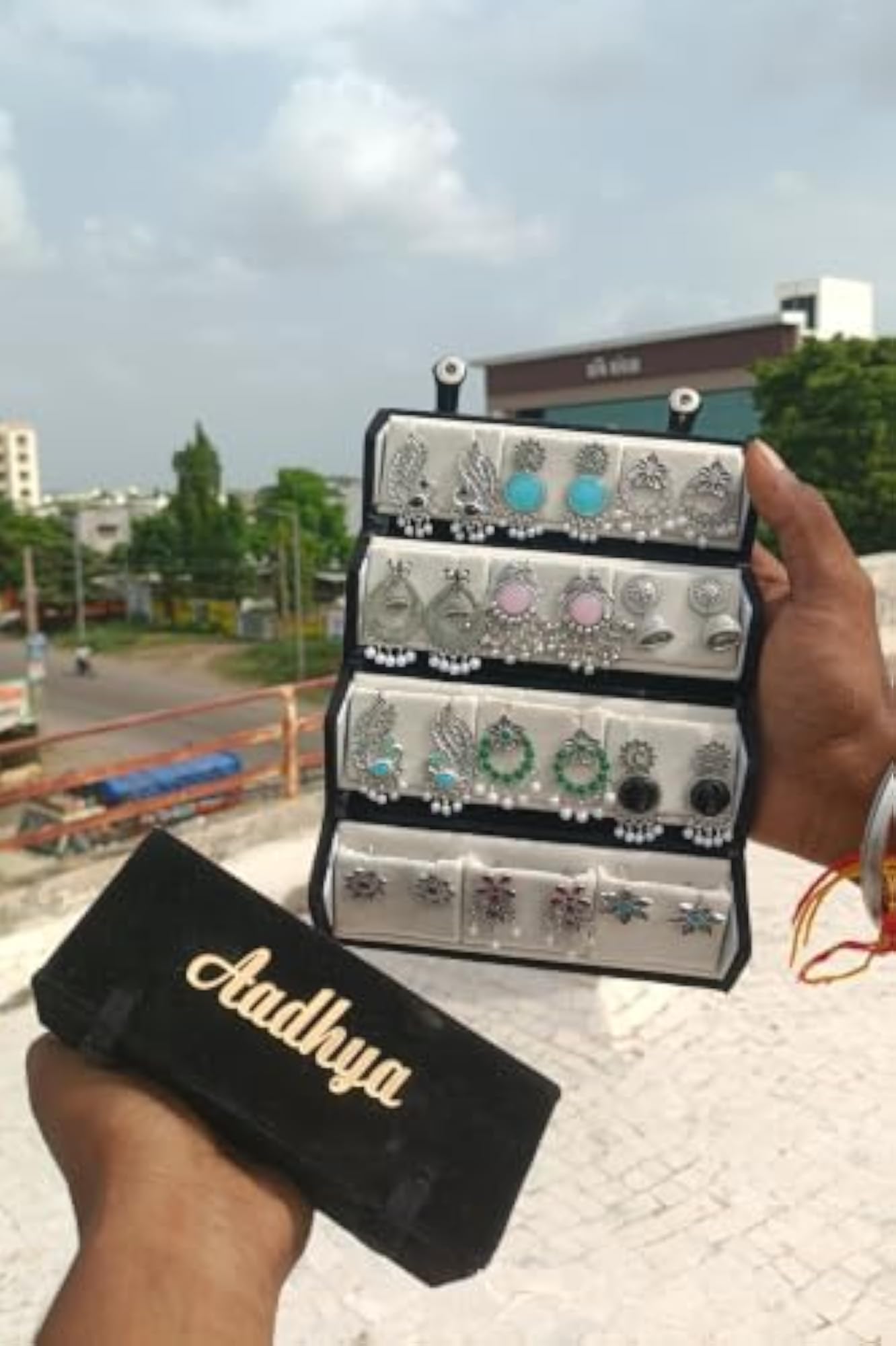 Customized Name Jhumka Organiser Box for Women