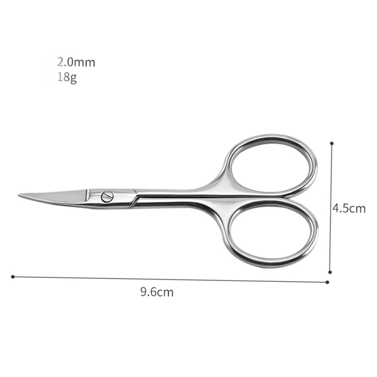 Beatifufu 4pcs Colorful Mustache Scissors Stainless Steel Beard Trimmer Kit for Men Nose Hair Scissors Barber Shop Home Diy Random
