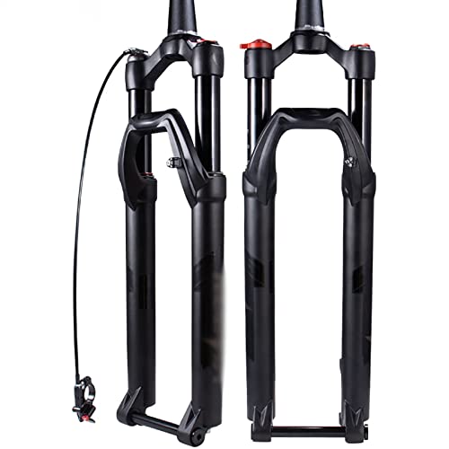 TYYCKJ Fourche de vélo VTT ultralégère 27,5 Pouces Conique Ligne Contrôle Downhill Suspension Air Bike Shock 100mm Voyage Cover