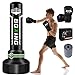 JUOIFIP Saco de Boxeo de pie 2 en 1 para Adultos 180 cm, autoinflable con Guantes de Boxeo y Bomba de Aire integrada para Entrenamiento, Artes Marciales Mixtas, Muay Thai, Fitness, Principiantes