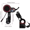 Electric Scooter LCD Display for H5 Electric Scooter Thumb Throttle Speedometer, E-Bike Thumb Throttle Controller with Waterproof Speedometer LCD Display Panel Electric Bike Scooter Controller #1