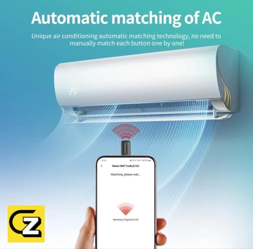 Image of GetZget Ocrustar 7th Gen 2025 Mini Smartphone IR Remote Controller Adapter Compatible with Android & iOS iPhone Mini Infrared Universal Control All in One Air Conditioner /TV /DTH /DVD /STB (Type-C)