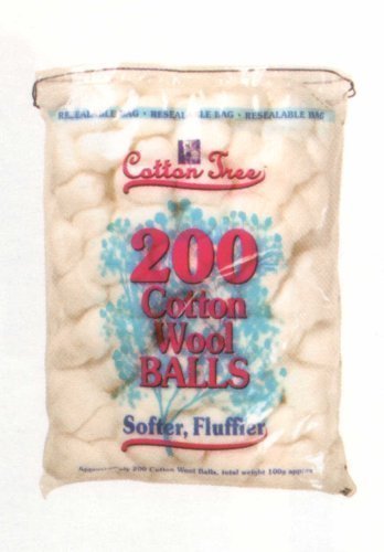 White Cotton Wool Balls by Cotton Tree by Cotton Tree