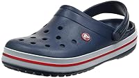 Crocs Unisex Kids Crocband Clog Comfort Shoes, Navy/Red, 6 US Kids