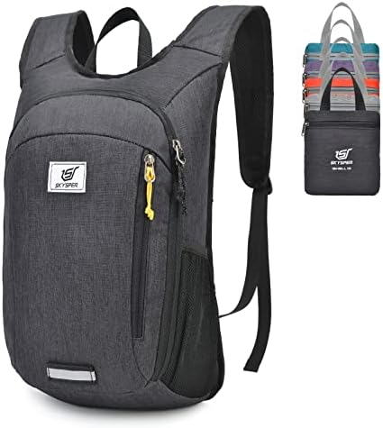 SKYSPER 10L Faltbarer Rucksack Ultraleicht Tagesrucksack Wasserfest Daypack Reiserucksack Wanderrucksack für Wandern Reisen Städtetrips
