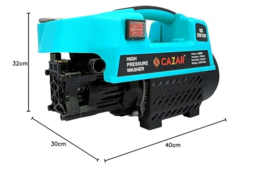 CAZAR CZ-CW130 1800 W 130 Bar Heavy Duty High Pressure Washer/Car Washer, with & Accessories.
