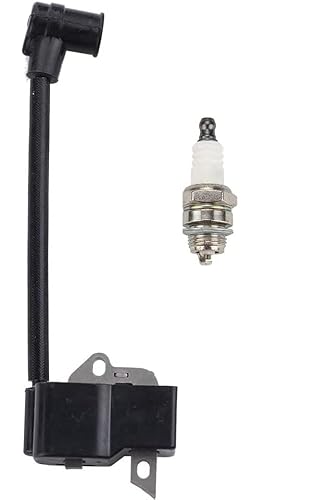 Panari 137 400 1350 FS80 Ignition Coil For Stihl FS80 FS85 FS80R FS75 FC75 FR85 HL75 HT75 HS80 String Trimmer Brush With Spark Plug For 0000 400 7000 / 1110 400 7005