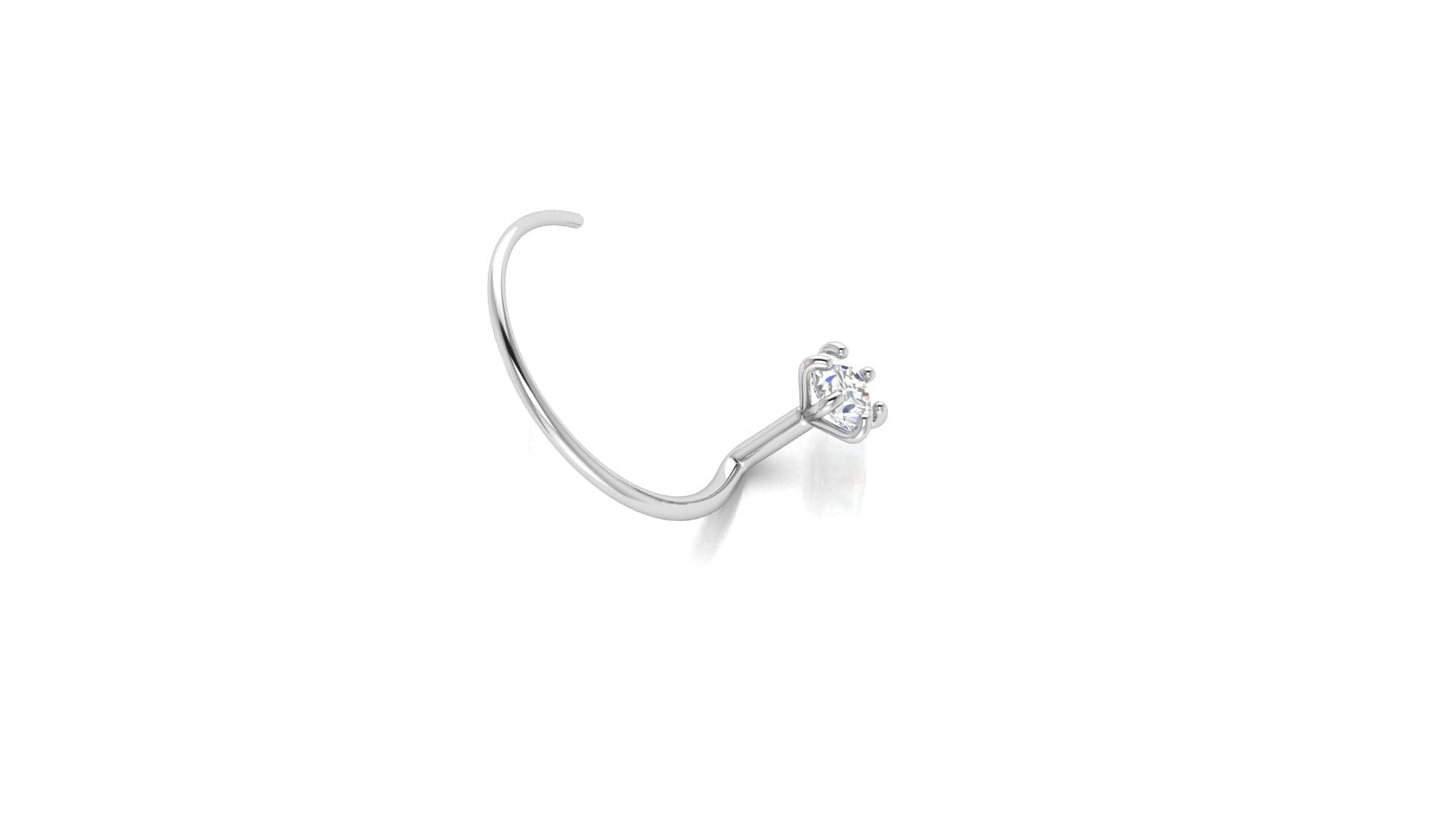 SilverMolds 925 Hallmarked Sterling Silver Stylish And Very Beautifull Zircon NosePin With Silver Purity Certificat (B0CSFWBS31) Amazon Price History, Amazon Price Tracker