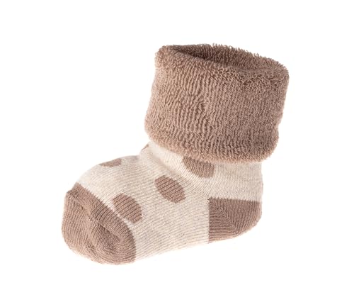 Jacob's – Erstlingssöckchen Baby 3er Pack | Weiche Vollfrottee-Socken mit Bärchenmotiv, OEKO-TEX® zertifiziert | Größe 0–3 Monate, hautfreundlich & wärmend
