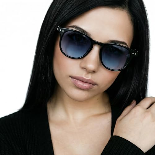 Image of Vincent Chase By Lenskart | Full Rim Round Stylish Sunglasses | Polarized and UV Protected | For Men and Women | Large | VC S14089