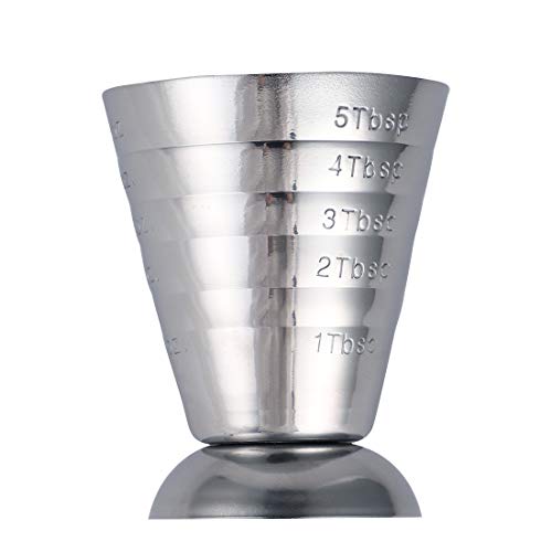 teng hong hui 75ML Stainless Steel Scale Measuring tumblerful Stoup Jigger Cocktail Wine Drink Shaker Pub Bar Cup Tumblerful Stoup