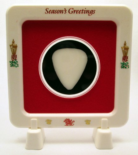 Seasons Greetings Guitar Pick Display Frame - MADE IN USA! (Red/Black)
