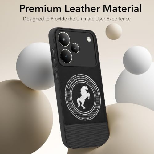 Jkobi PU Leather Back Cover for Realme P4 Pro (Black, MagSafe) - Image 7