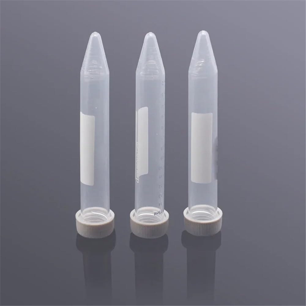 50 pezzi da 15 ml con tappo a vite for provette centrifuga, forniture for tubi Life Tube Attrezzature da laboratorio