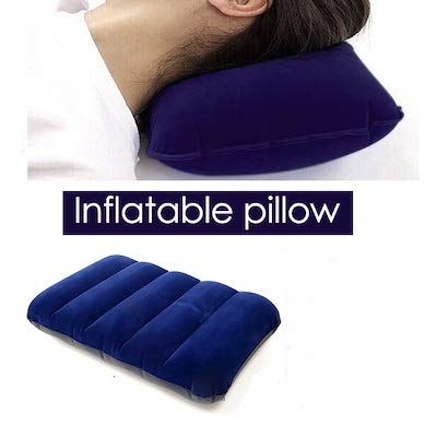Walberrie Comfortable Soft Air Travel Pillow, Navy Bule, (1) 2
