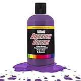U.S. Art Supply Transparent Deep Purple Acrylic Special Effects Airbrush Paint - 8oz Ready to Spray Air Brush Paint for Nails, Models, Fabric - Water-Based Air Brush Painting