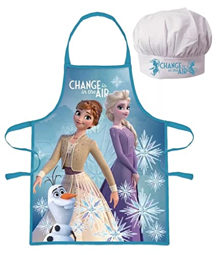 Paw Patrol Blaze Soy Luna Niños Cocinar - Set Delantal y gorro de Chef - FROZEN 2 piezas