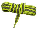  Neon - Cordones reflectantes (muy resistentes, 125 cm) - jaune fluo