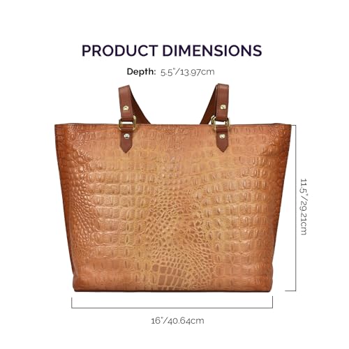 Image of Anuschka Women's Original Hand-Painted Genuine Leather Large Zip Top Tote