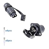 landwirtschaftlicher anhänger Exquisites Design: Federbelastete Klappe verriegelt die 3 polig Steckdosen im Einsatz, schützt die Anschlüsse bei Nichtgebrauch, 3-poliger Stecker mit wasserdichter Gummidichtung aus Silikon. Das thermoplastische Gehäuse verhindert Rostbildung oder Korrosion, was für eine lange Lebensdauer sorgt.