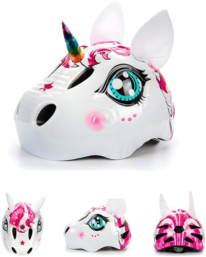Image of Toddler Kids Dinosaur Bike Helmet 2-6yr Boy Girl with Taillight Fun Bicycle Skate Helmet