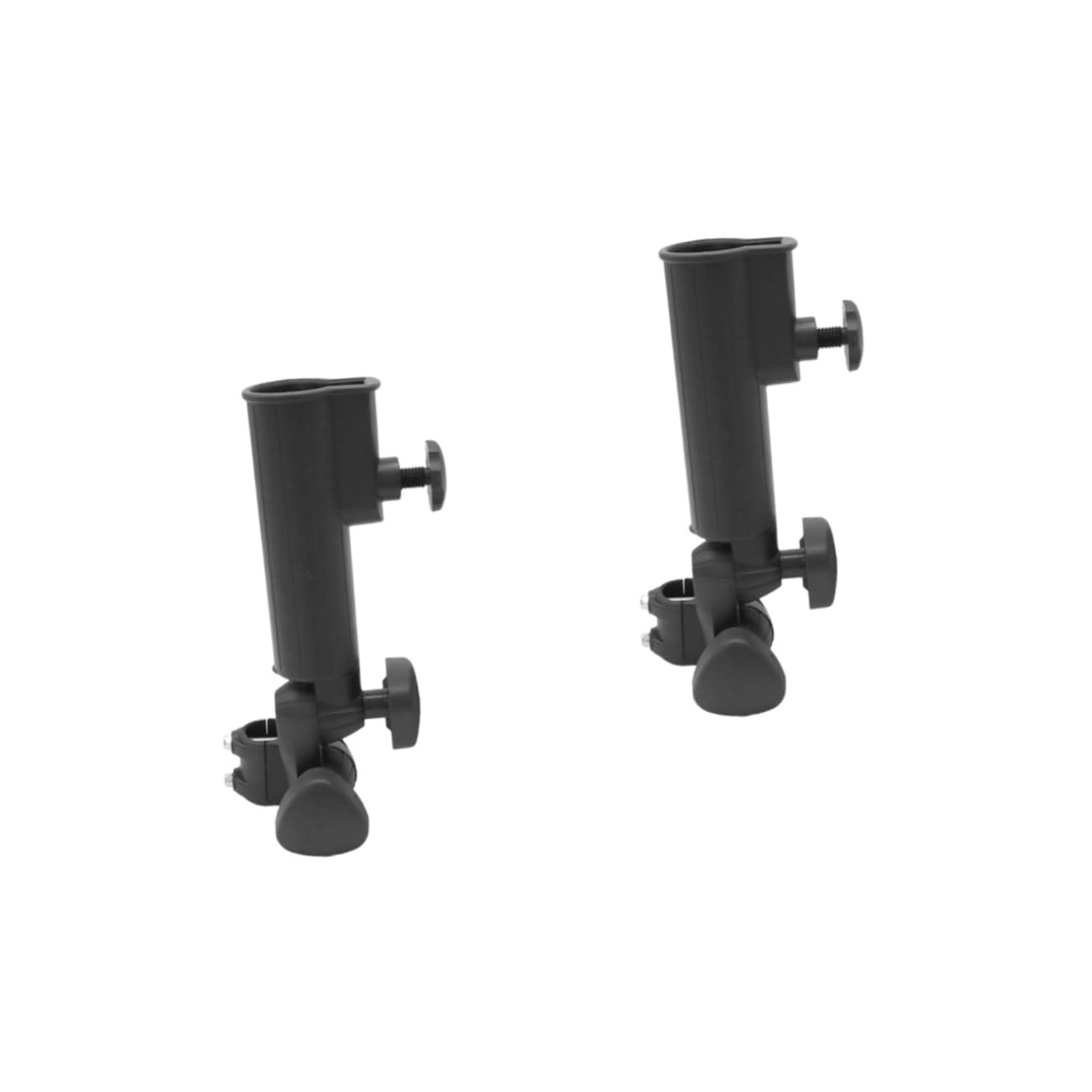Yardwe Regenschirm mit klarer Regenschirm Golf schirmhalter regenschirmhalter golftrolley Regenschirmhalter für Golftrolleys Verstellbarer Schirmclip Plastik Black