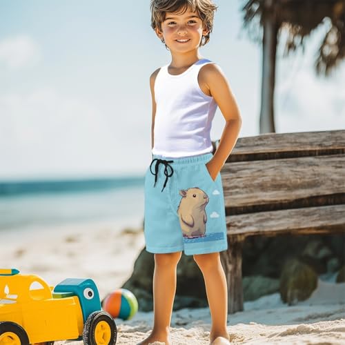 Kids Beach Shorts for Boys Children Athletic Pants with Pockets4