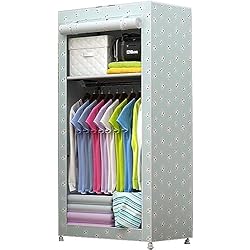 Persianas Garcia GArcan Armario Individual, Persiana Enrollable, Armario De Dormitorio Simple, Creatividad, Almacenamiento De Metal, Armario De Tela Portátil, 150 * 70 CM(Color:B)