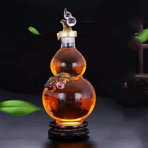 Decanter Whisky - Bottiglia Di Vino In Vetro Di Zucca Con Tappo Sferico Ermetico, Bottiglia Di Whisky Da 2500 Ml Per Decanter, Vino, Collutorio, Bourbon, Brandy, Baijiu