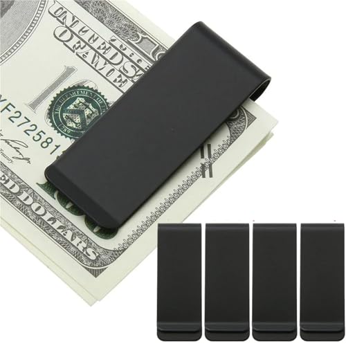 Money Clip 8pcs Retro Money Clip Wallet Stainless Steel Metal Men Cash Bill Clamp Holder ID Credit Business Card Holder2