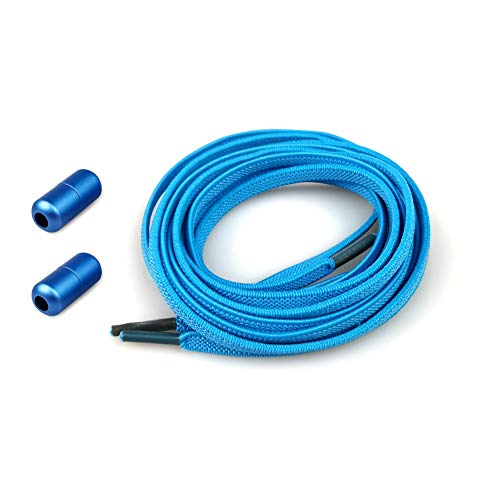 prendre 結ばない靴紐 ゴム 靴紐 ゴム靴ひも 伸縮 フィット スニーカー シューズ 靴 スポーツ アウトドア メンズ レディース キッズ シニア フリーサイズ (スカイブルー) PR-SL111-SB