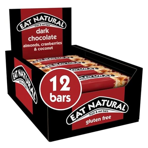 Eat Natural Nut Bars, Peanuts, Cranberries, 12 x 40 g